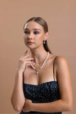 Taşlı Doğal İnci Sallantılı Küpe | | Birinci1926