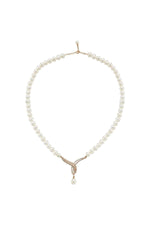 Yaprak Detay Taşlı Doğal İnci Kolye | | Birinci1926