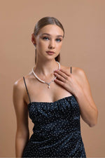 Zirkon Taşlı Doğal İnci Sallantılı Kolye | | Birinci1926