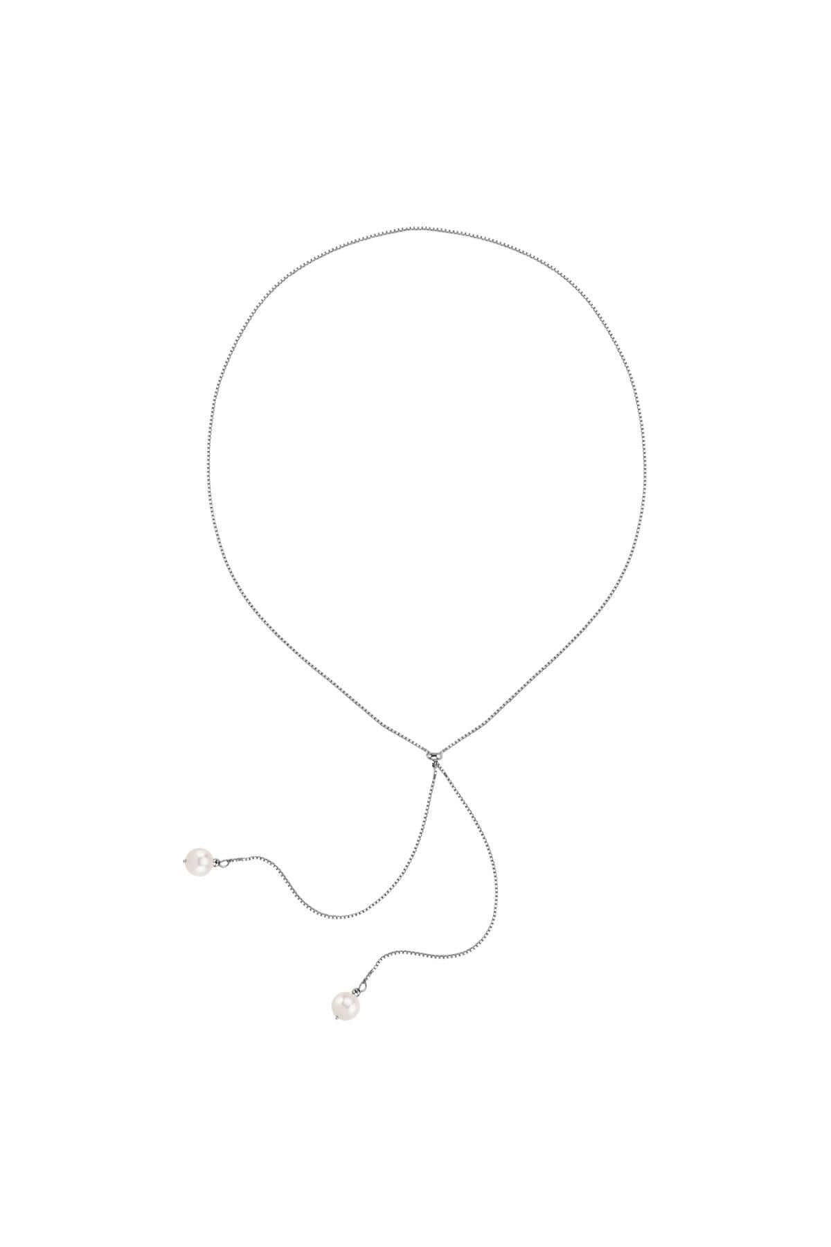 Asansör Zincirli Doğal İnci Kolye | | Birinci1926