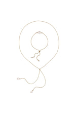 Asansörlü Doğal İnci Kolye Bileklik İkili Set | | Birinci1926