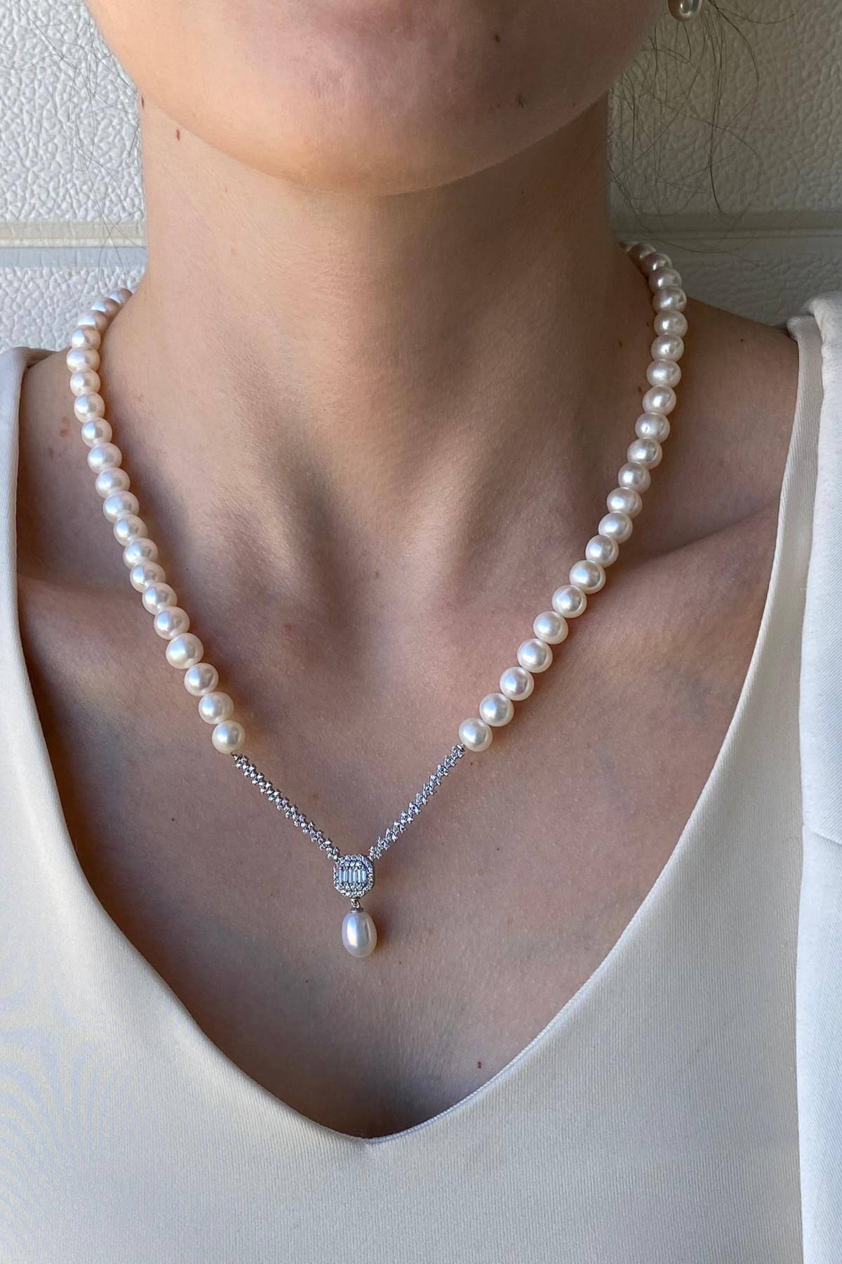 Baget Doğal İnci Kolye | | Birinci1926