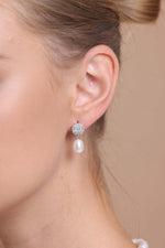 Baget Sekizgen Doğal İnci Sallantı Küpe Kolye İkili Set | | Birinci1926