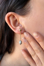 Doğal Barok İncili Zincir Küpe | | Birinci1926