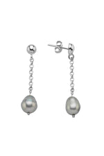 Doğal Barok İncili Zincir Küpe | | Birinci1926