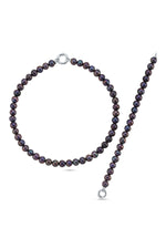 Doğal Siyah İnci Kolye Bileklik İkili Set | | Birinci1926