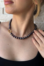 Doğal Siyah İnci Kolye Bileklik İkili Set | | Birinci1926