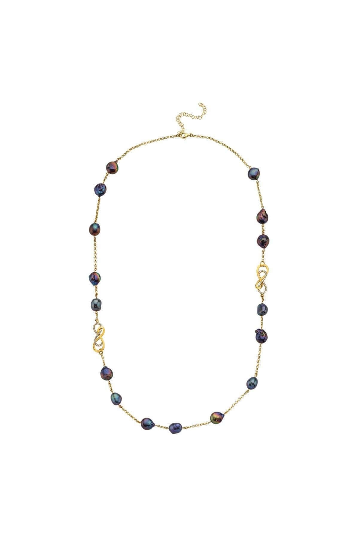 Sonsuzluk Taşlı Barok Doğal İnci Kolye | | Birinci1926