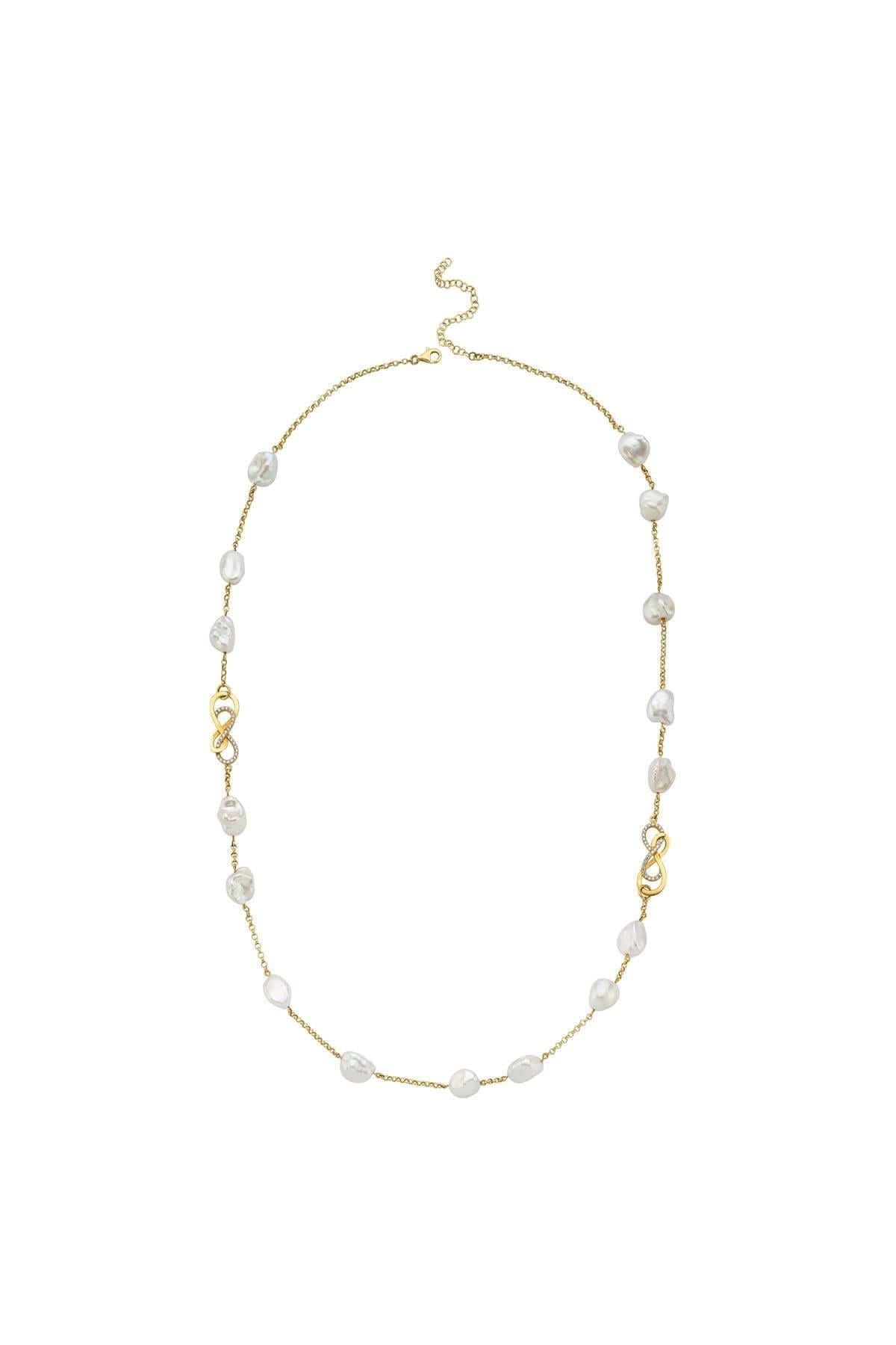 Sonsuzluk Taşlı Barok Doğal İnci Kolye | | Birinci1926