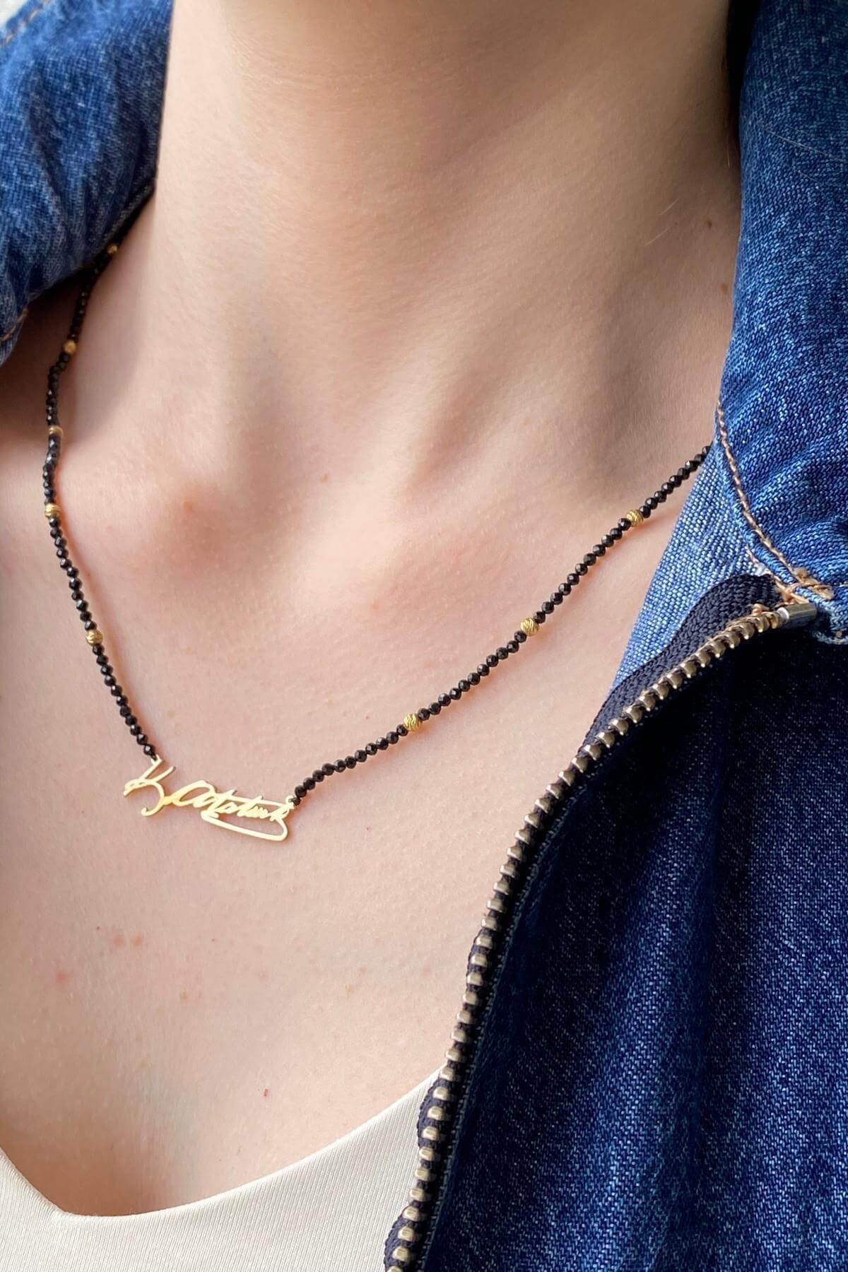 Atatürk İmzalı Spinel Kolye | | Birinci1926