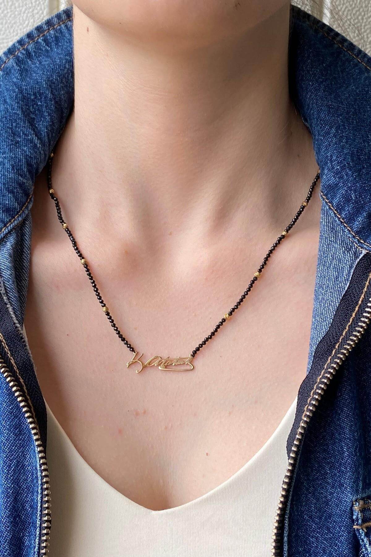 Atatürk İmzalı Spinel Kolye | | Birinci1926