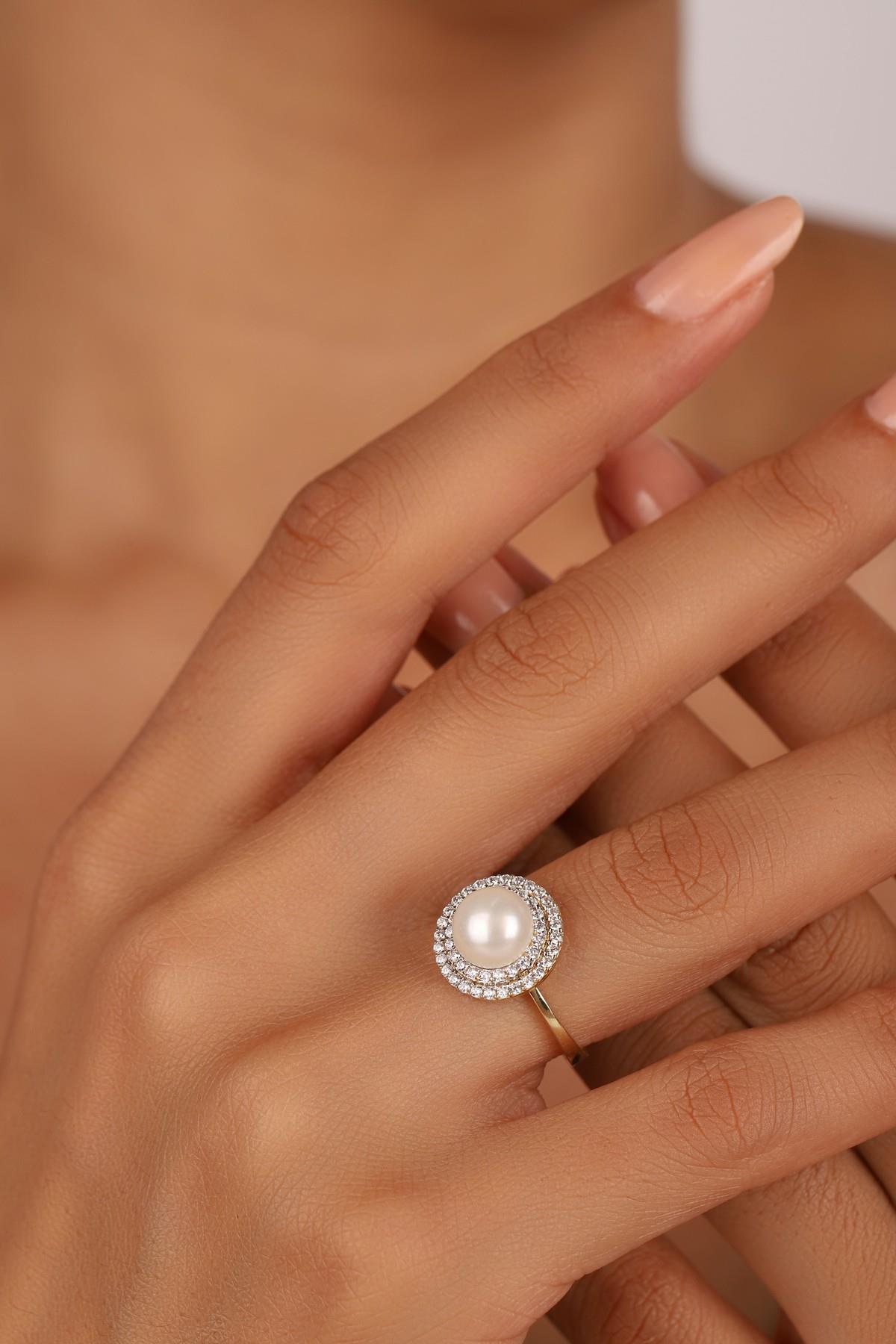 Doğal İnci Zirkon Taşlı Yüzük | | Birinci1926