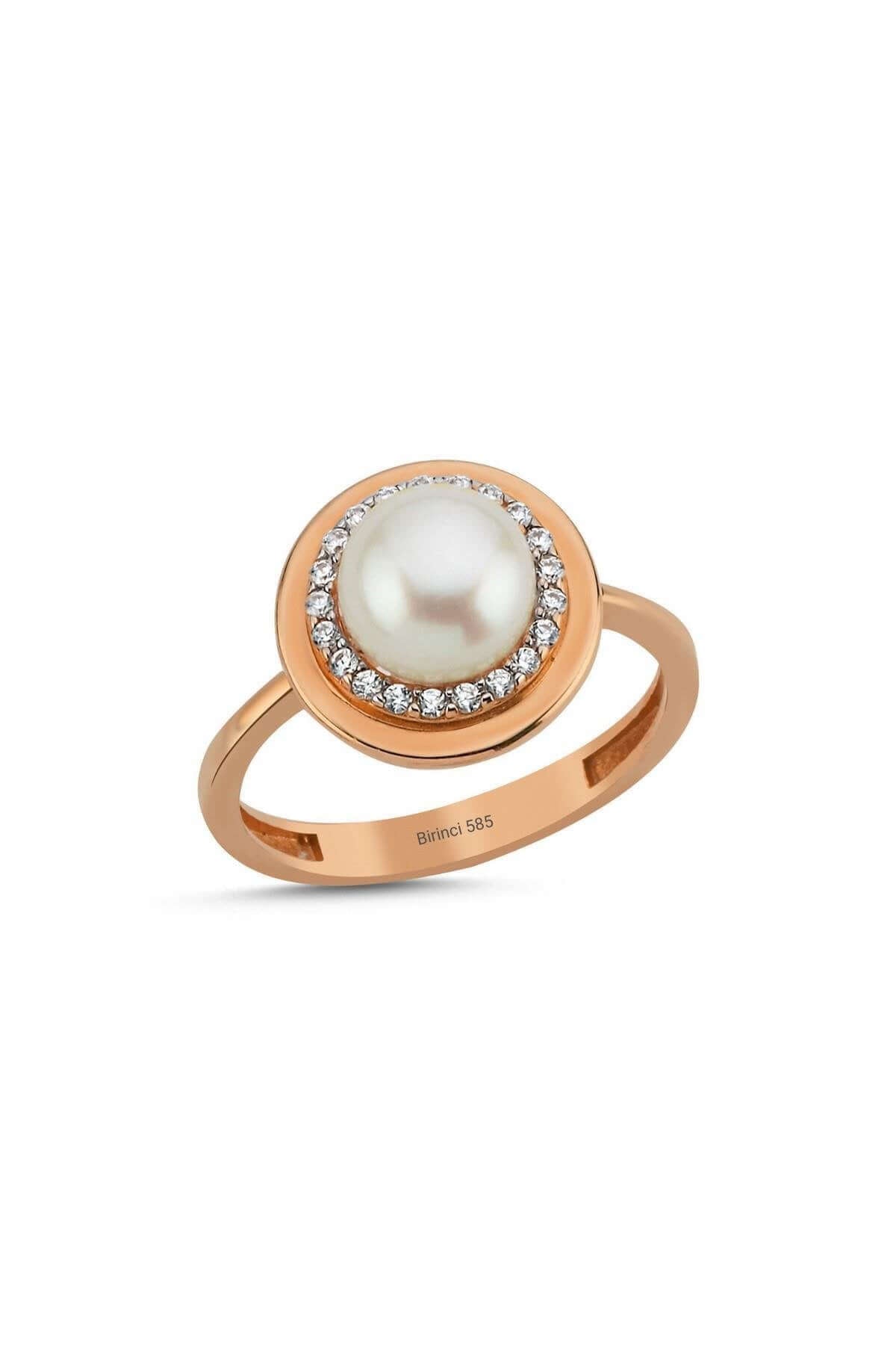 Doğal İncili Zirkon Taşlı Yüzük | | Birinci1926