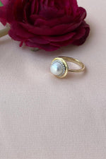 Doğal İncili Zirkon Taşlı Yüzük | | Birinci1926