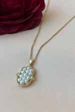 Fatma Elli Doğal İnci 0,09 Karat Pırlanta Kolye | | Birinci1926