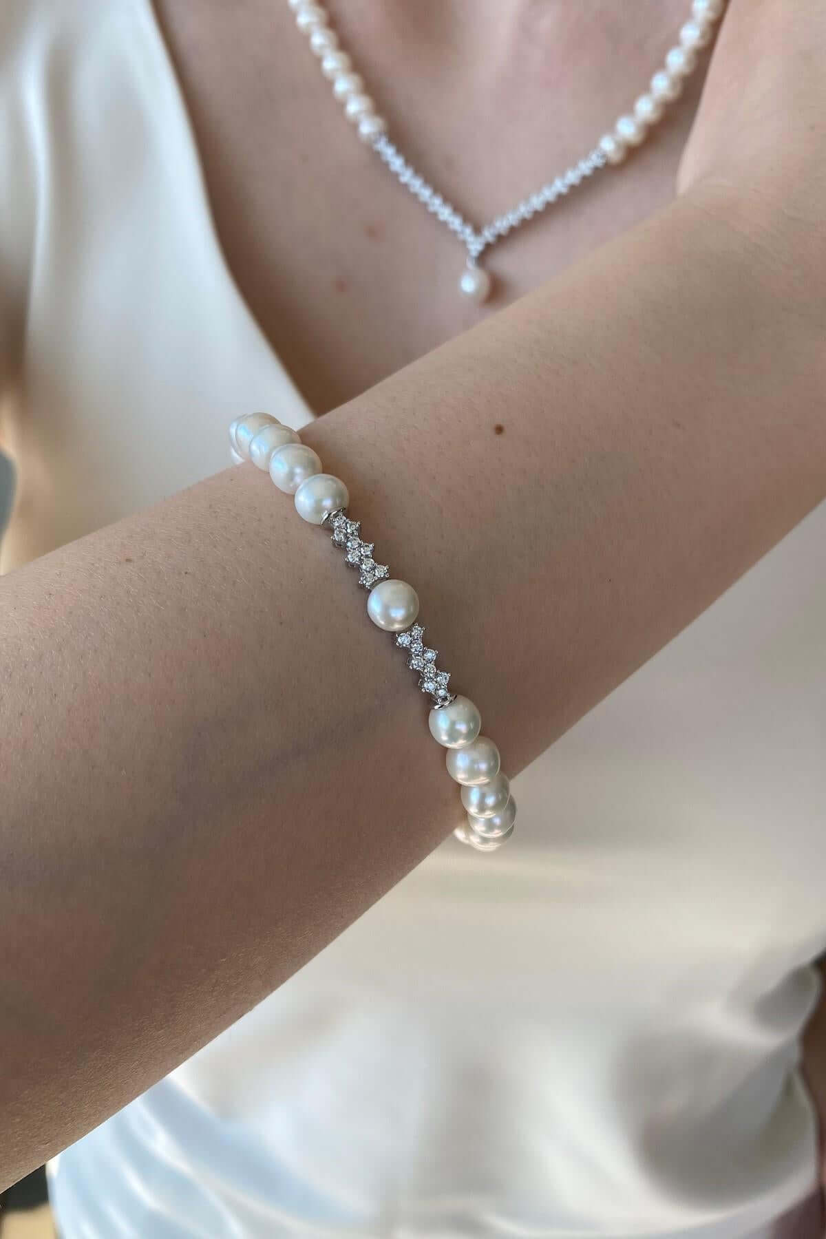 Taşlı Suyolu Doğal İnci Bileklik | | Birinci1926