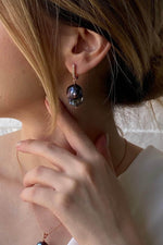 Siyah Barok İnci Küpe | | Birinci1926