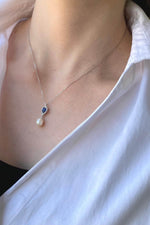 Damla Safir İnci Sallantı Kolye | | Birinci1926