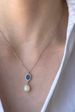 Damla Safir İnci Sallantı Kolye | | Birinci1926