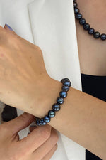 Gemici Kilit Sıralı Siyah İnci Bileklik | | Birinci1926