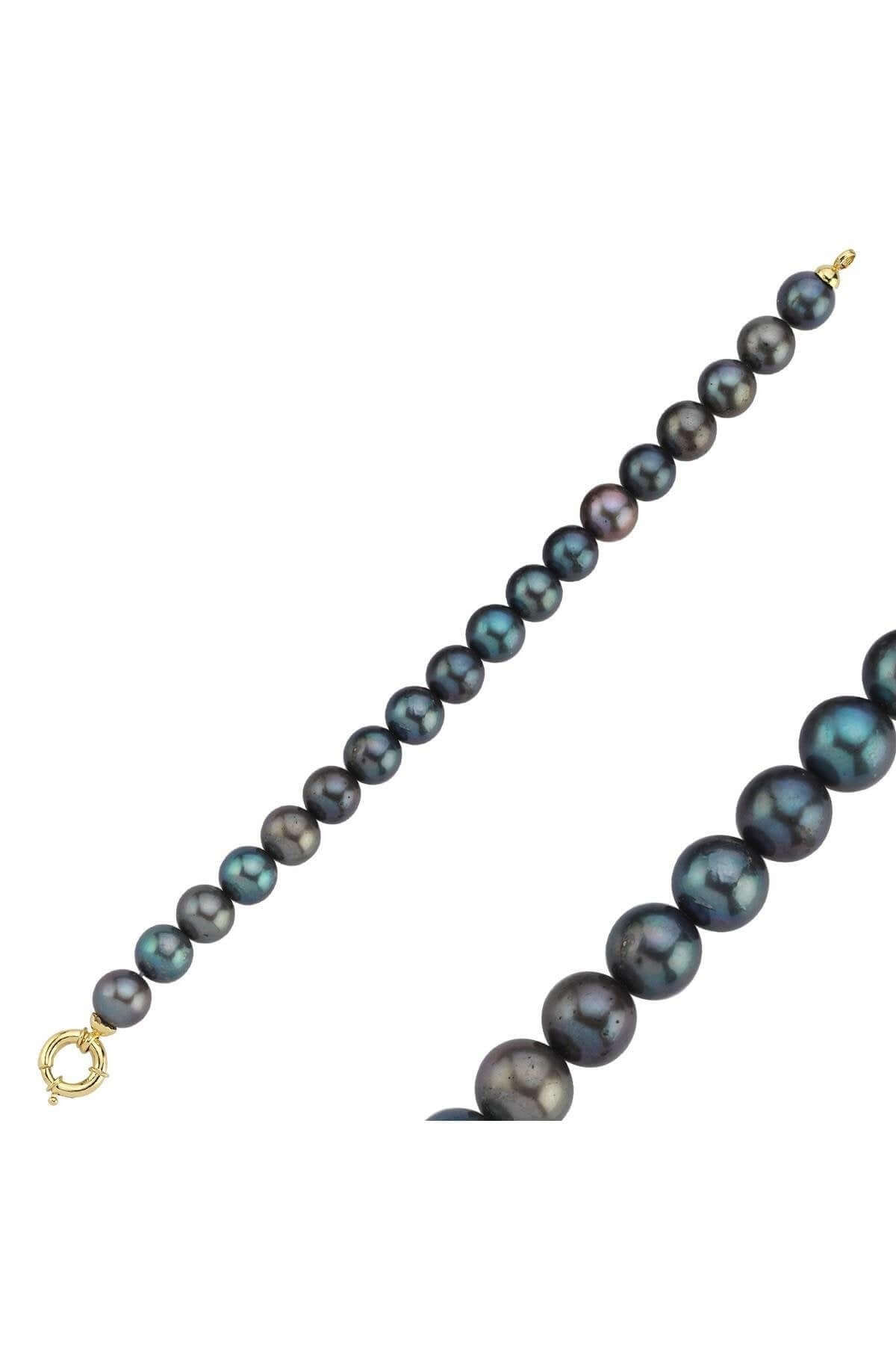 Gemici Kilit Sıralı Siyah İnci Bileklik | | Birinci1926