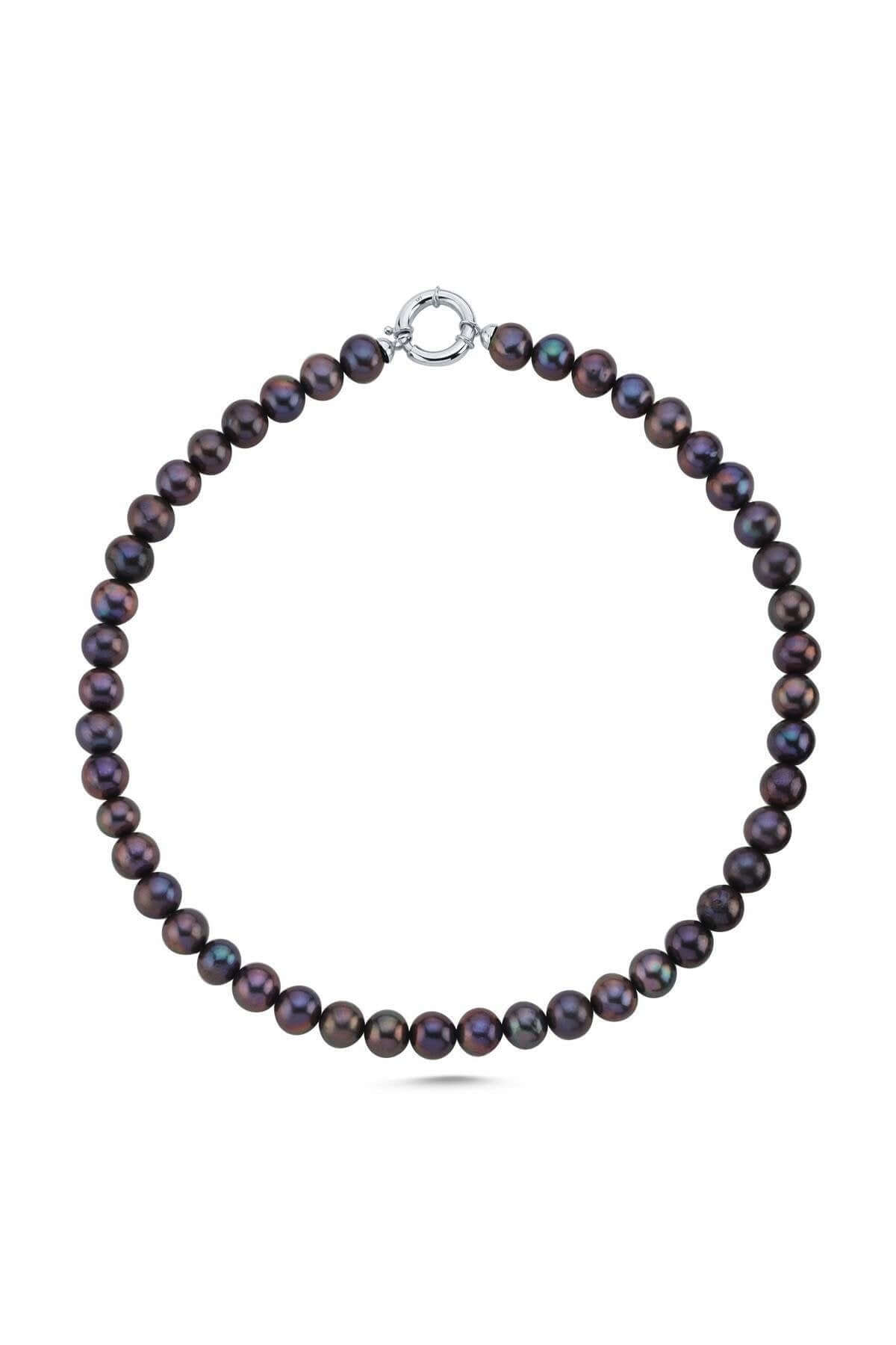 Gemici Kilit Sıralı Siyah İnci Kolye | | Birinci1926