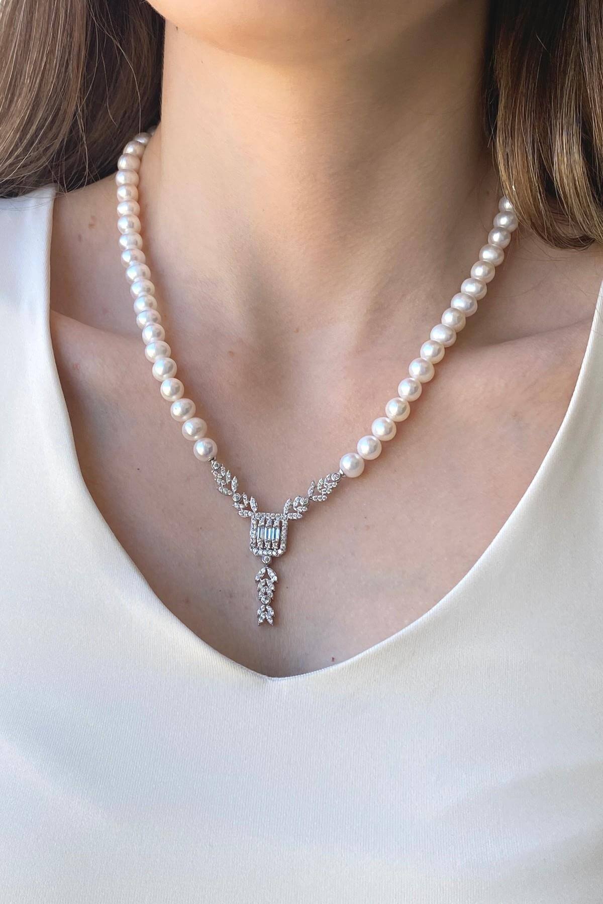 Baget Kesim Doğal İnci Kolye | | Birinci1926