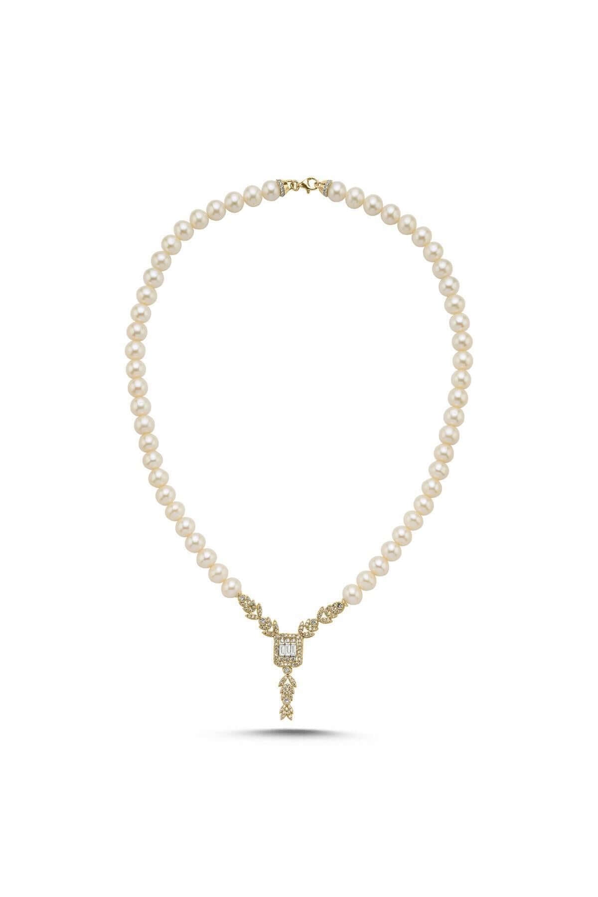 Baget Kesim Doğal İnci Kolye | | Birinci1926