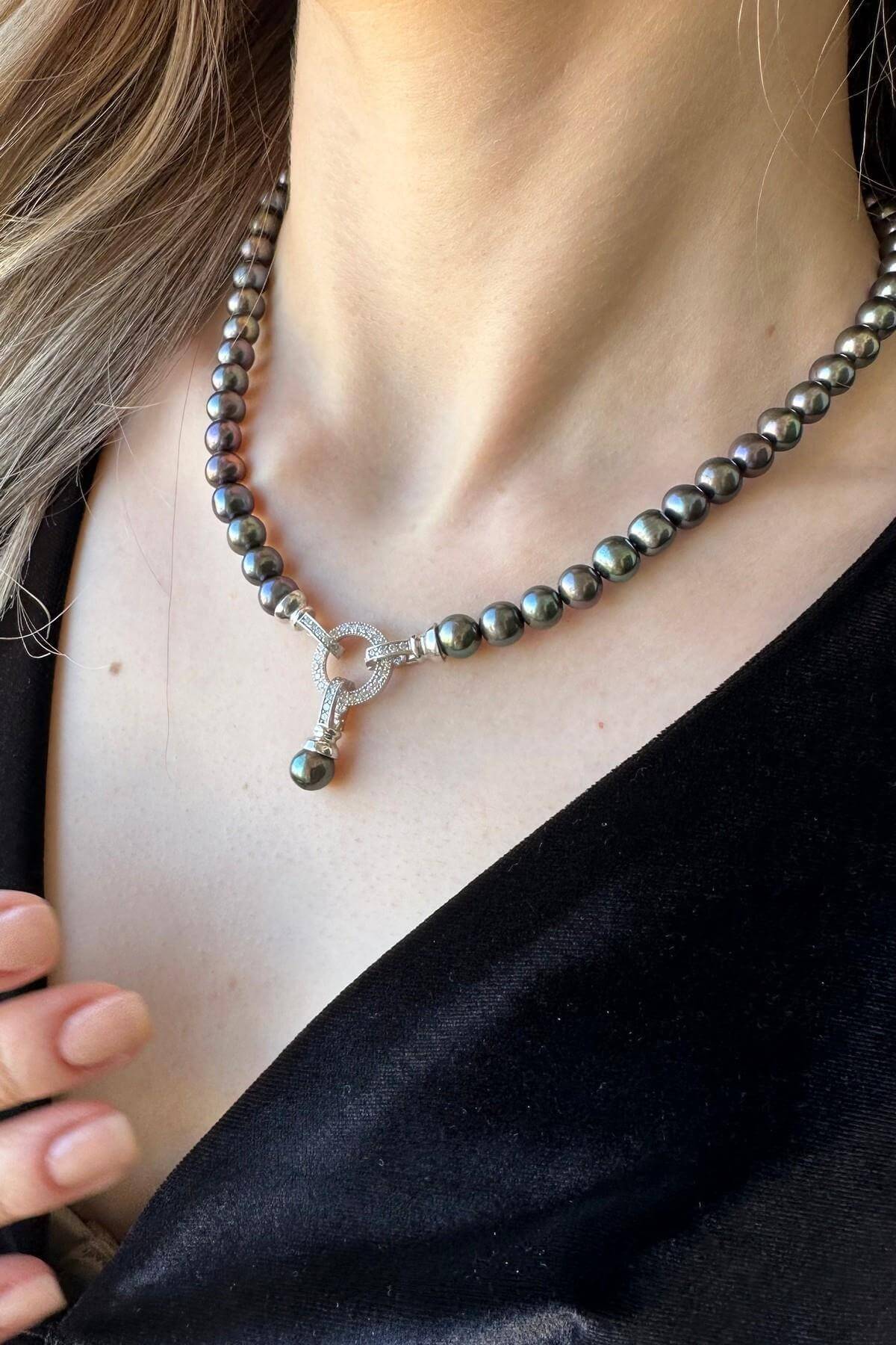 Halka Kilitli Doğal İnci Kolye | | Birinci1926