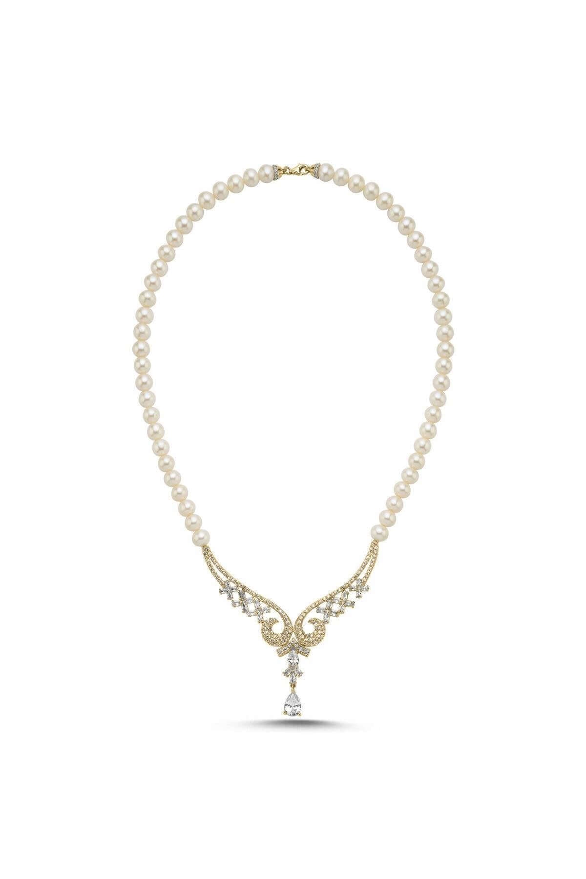 Koç Başı Zirkon Taşlı İnci Kolye | | Birinci1926