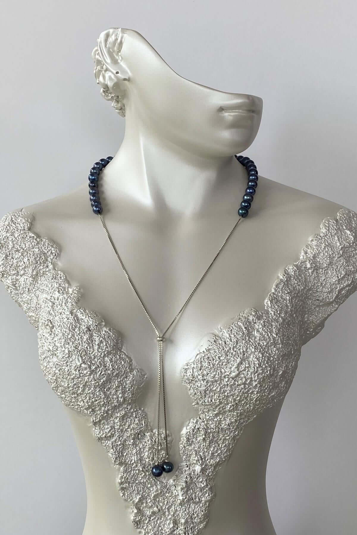 Yarı Doğal İnci Yarı Zincir Asansörlü Kolye | | Birinci1926