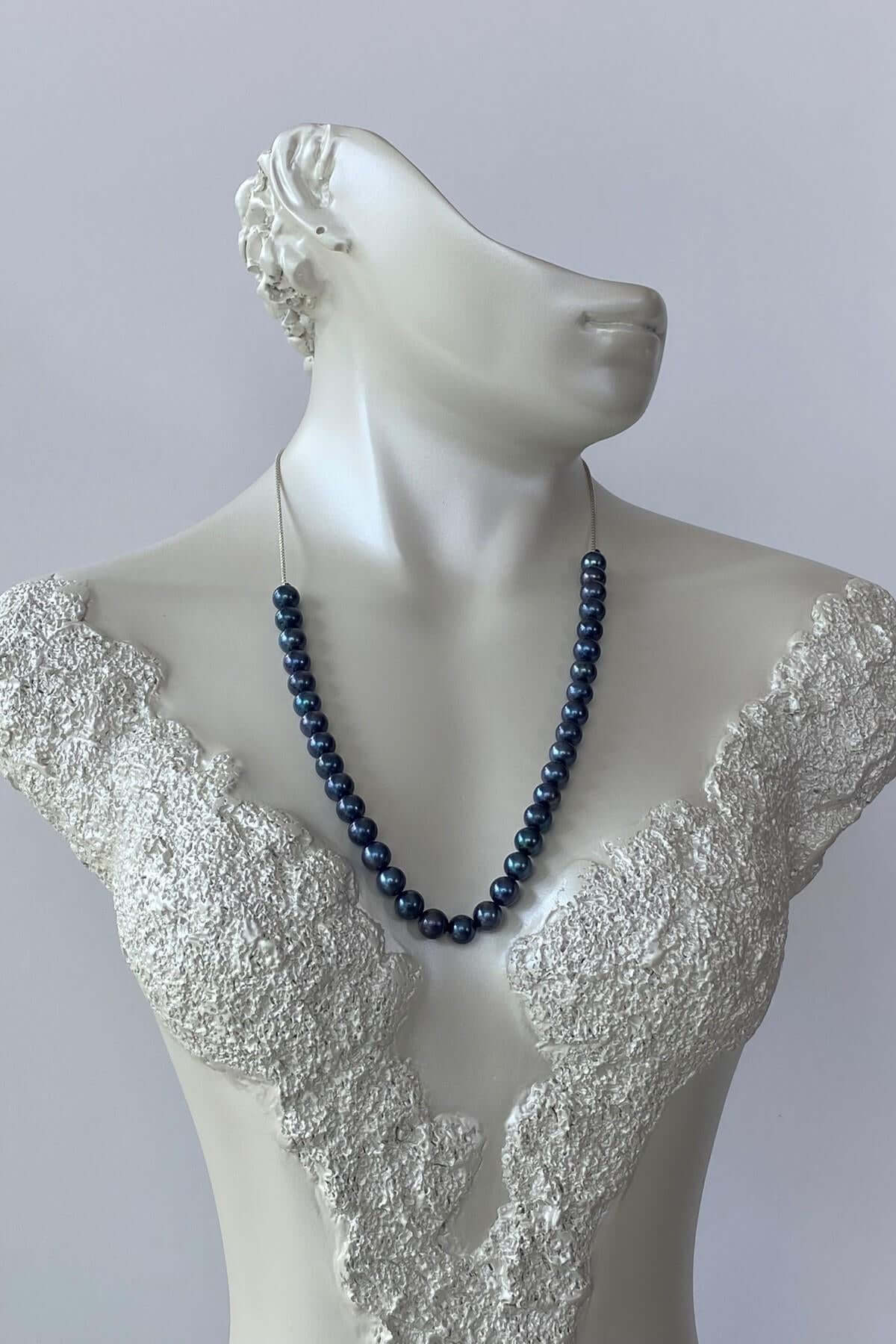 Yarı Doğal İnci Yarı Zincir Asansörlü Kolye | | Birinci1926