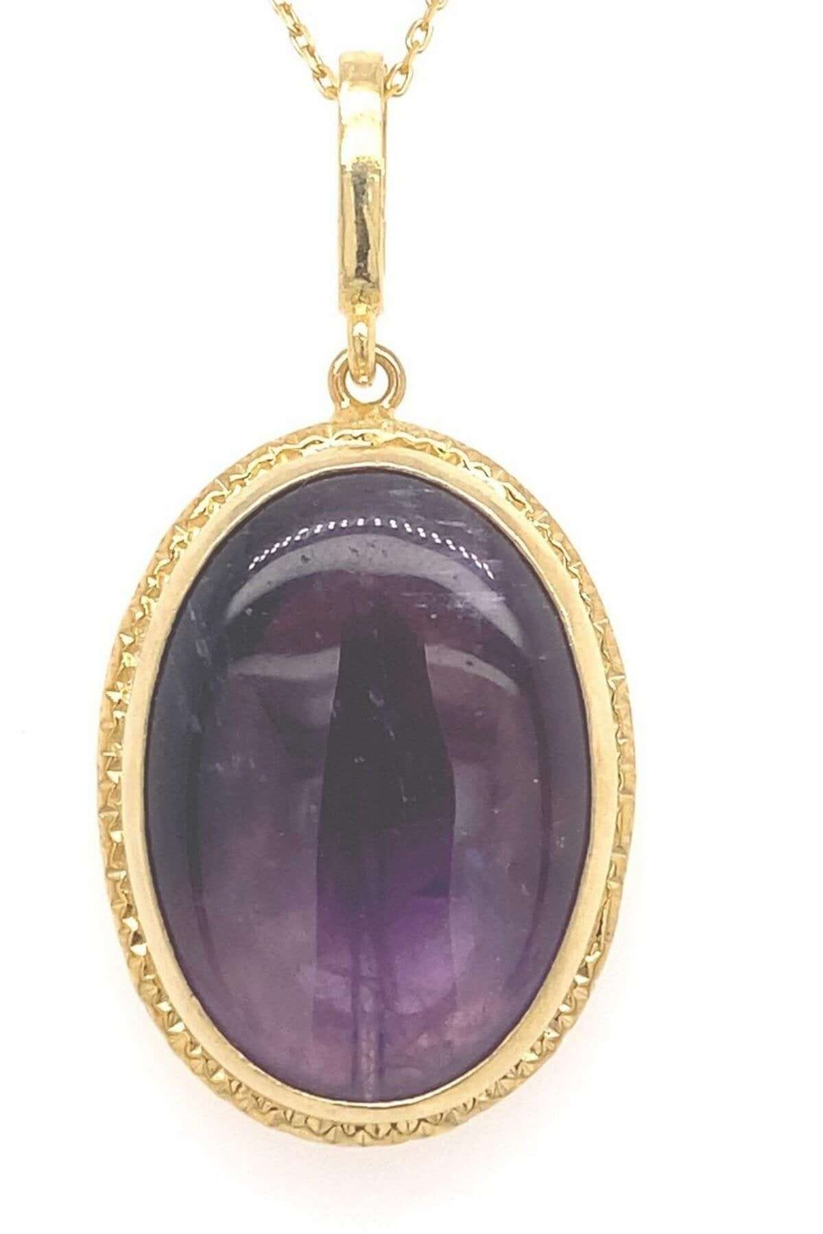 Ametist Oval Kolye | | Birinci1926