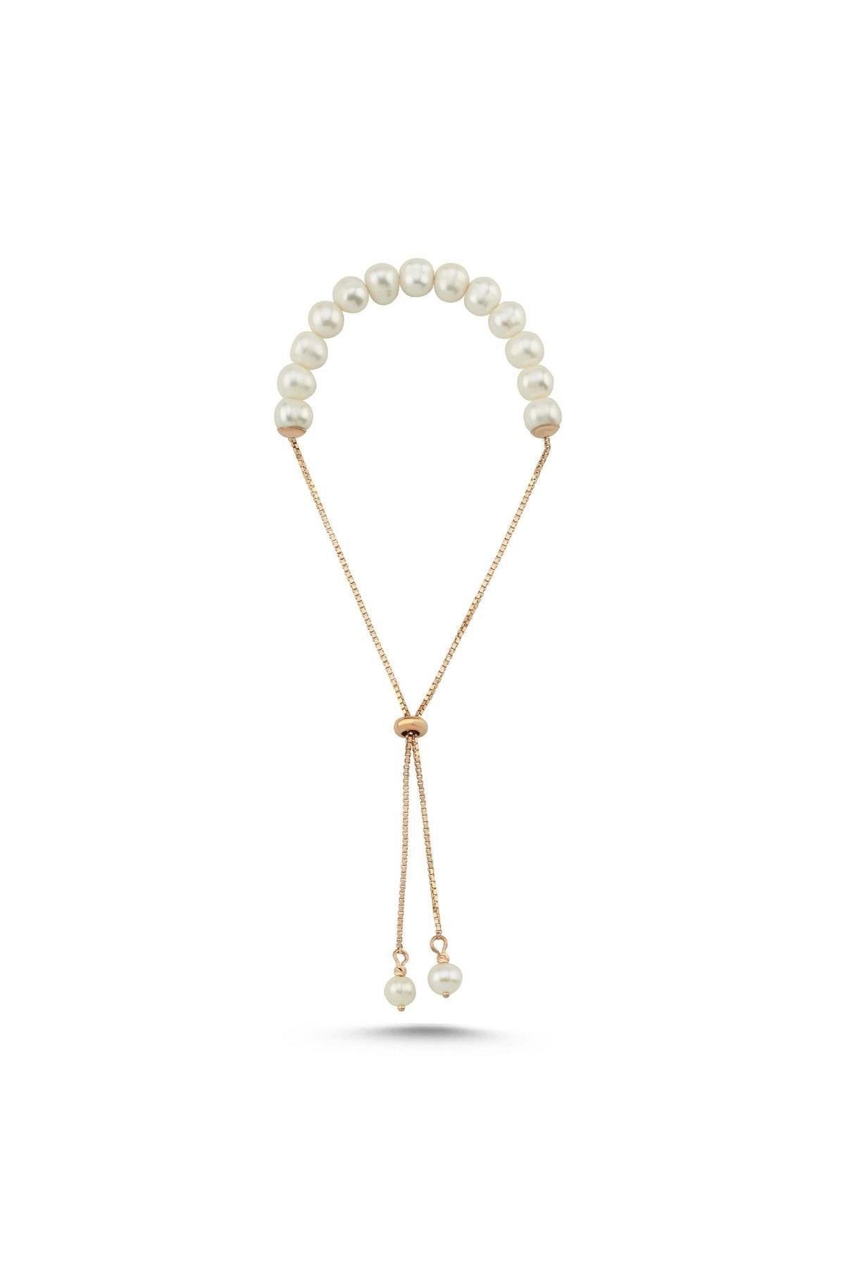 Asansör Zincirli Doğal İnci Bileklik | | Birinci1926