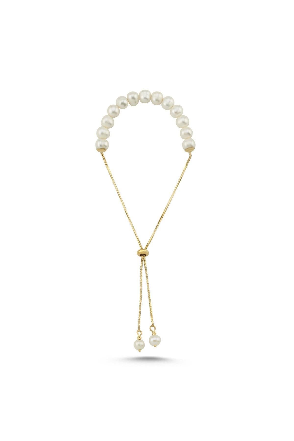 Asansör Zincirli Doğal İnci Bileklik | | Birinci1926