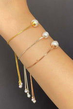 Asansör Zincirli Doğal İnci Bileklik | | Birinci1926