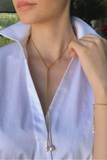 Asansörlü Zincirli Doğal İnci Kolye | | Birinci1926