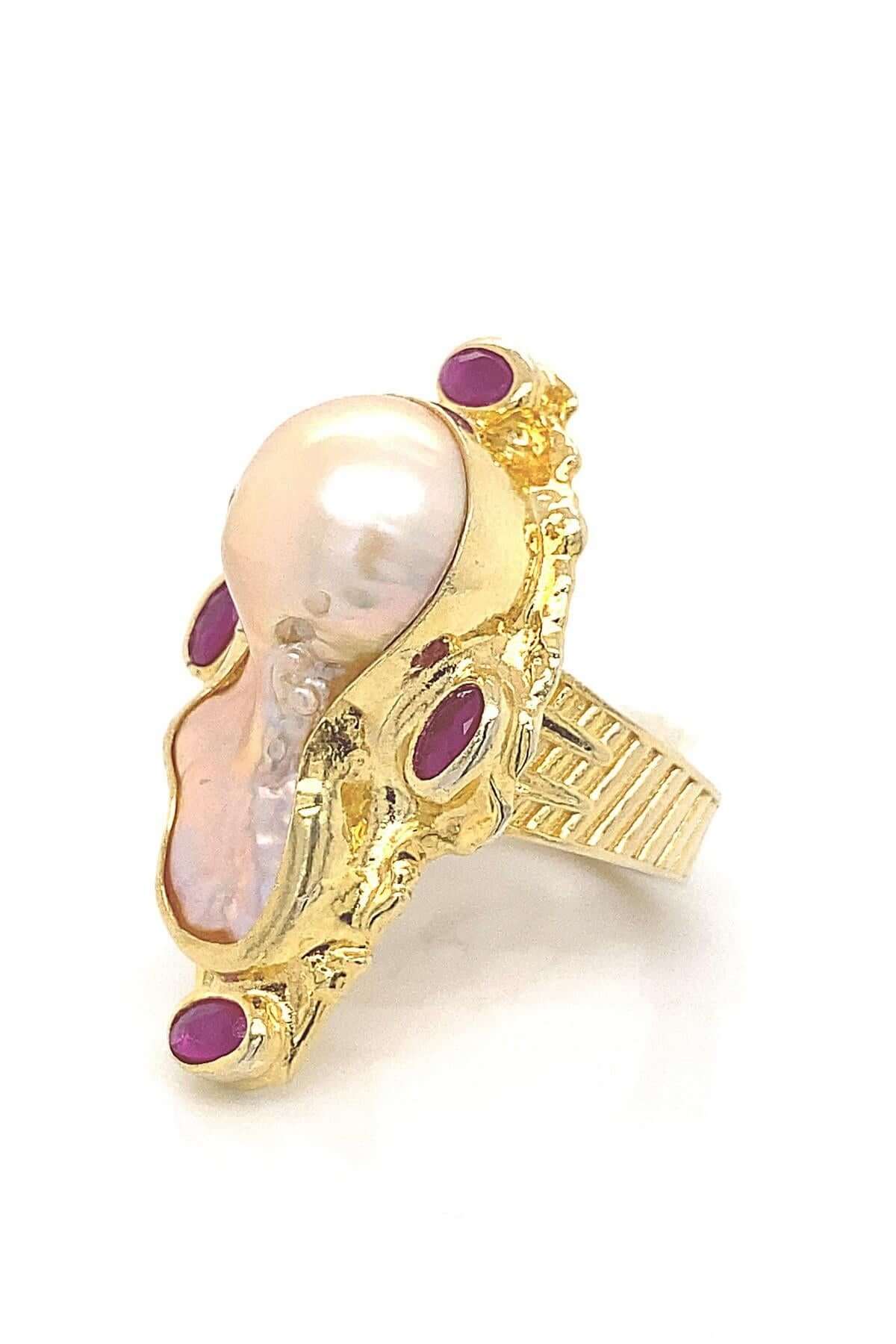 Barok Doğal İncili Yüzük | | Birinci1926