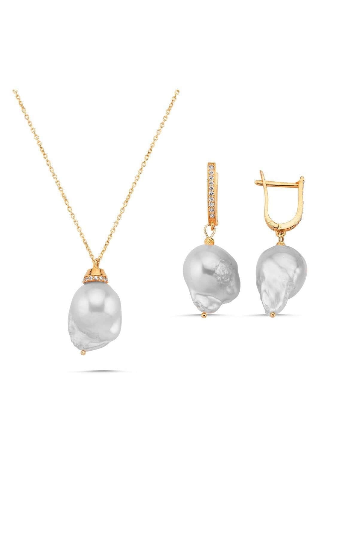 Barok İnci Kolye Küpe İkili Set | | Birinci1926