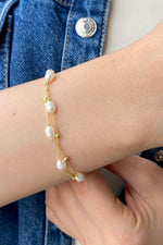 Çift Zincir Dorika Toplu Doğal İnci Bileklik | | Birinci1926