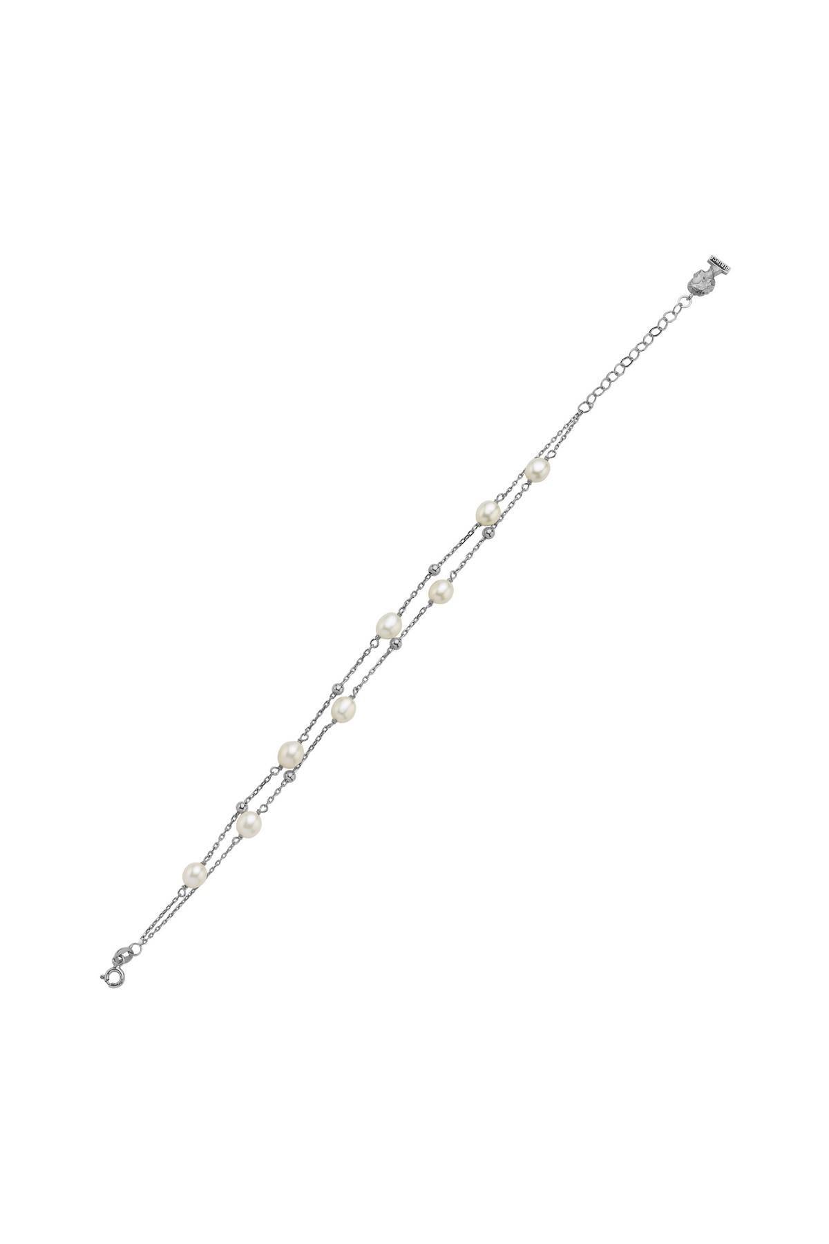 Çift Zincir Dorika Toplu Doğal İnci Bileklik | | Birinci1926