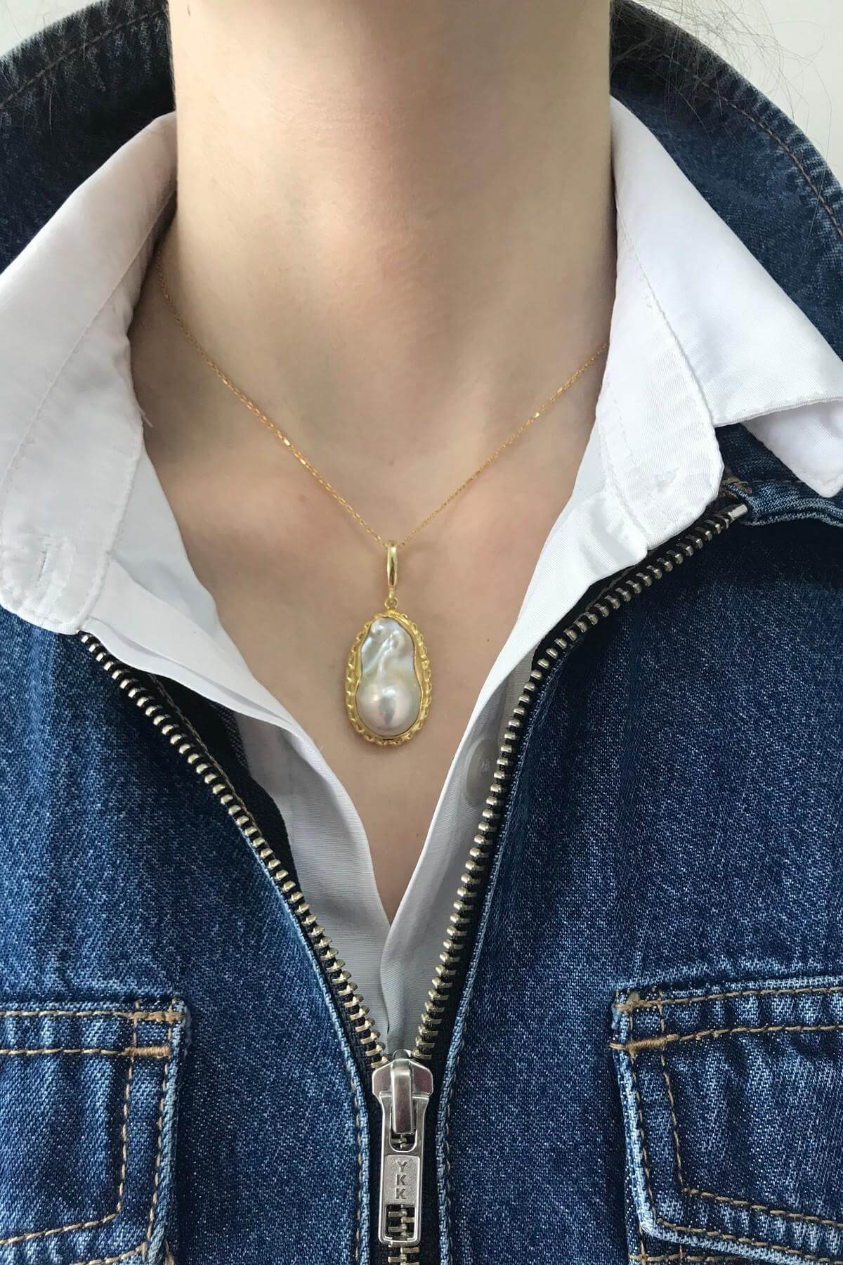 Doğal Barok İncili Kolye | | Birinci1926