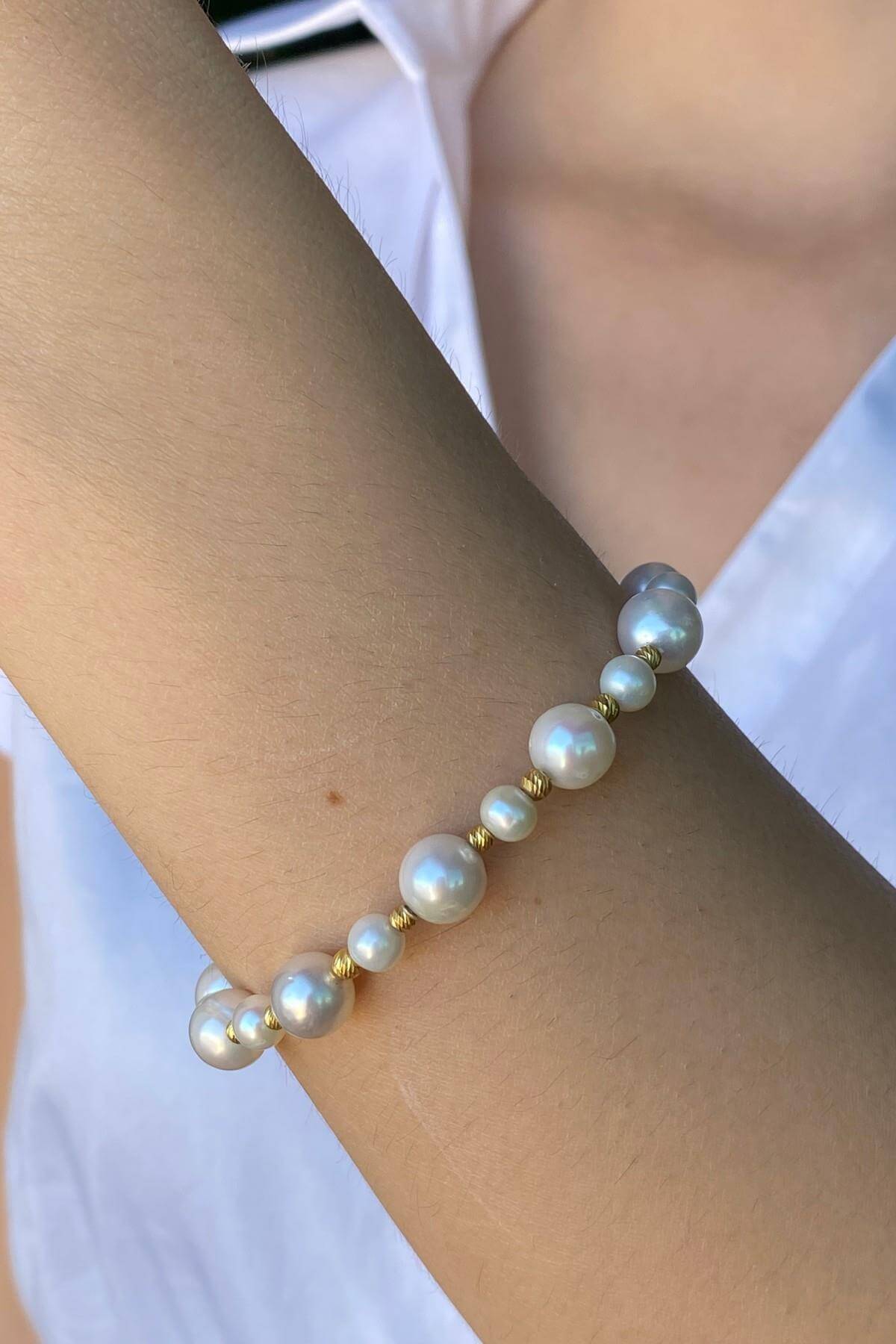 Dorika Toplu Doğal İnci Bileklik | | Birinci1926