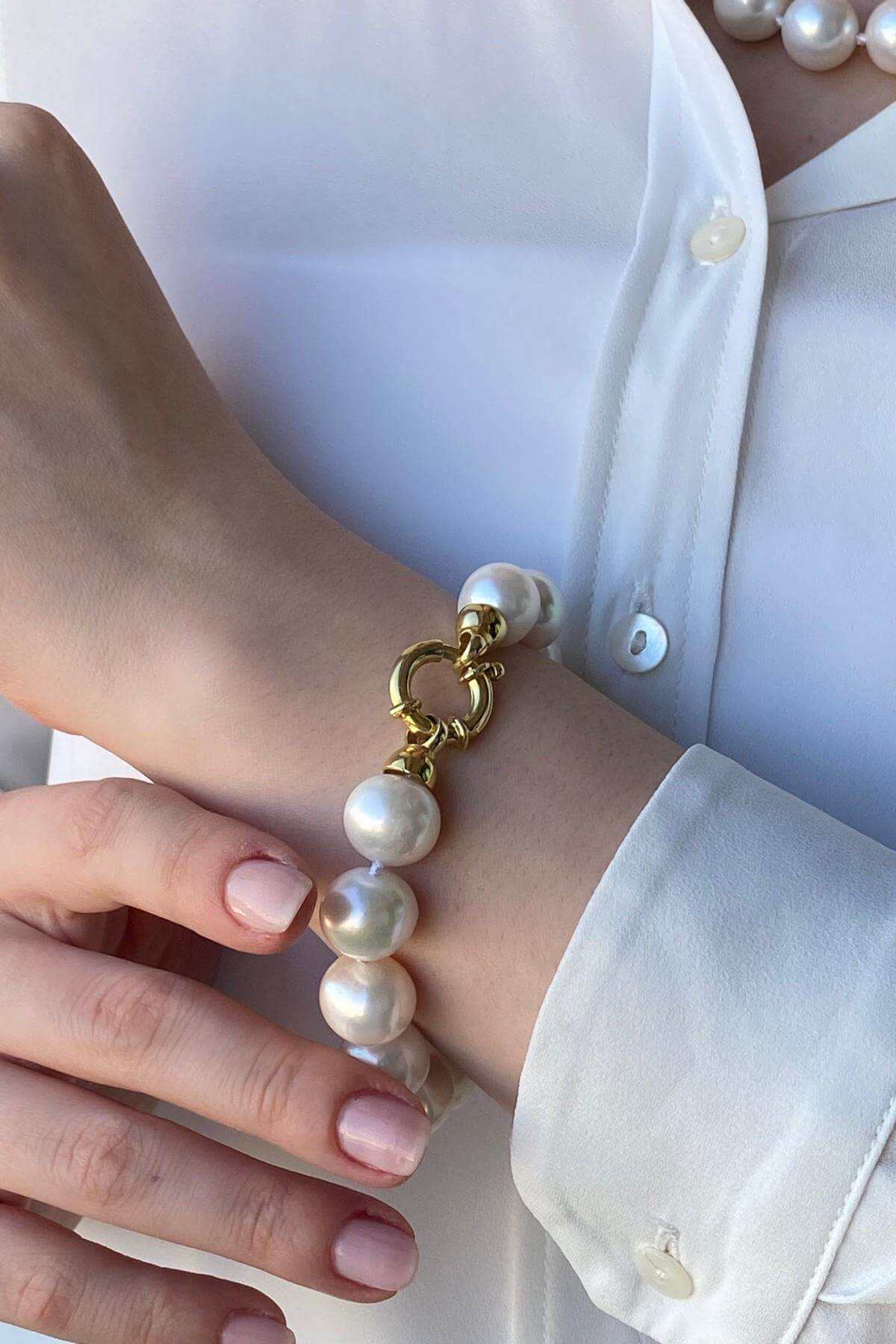 Halka Kilit Doğal İnci Bileklik | | Birinci1926