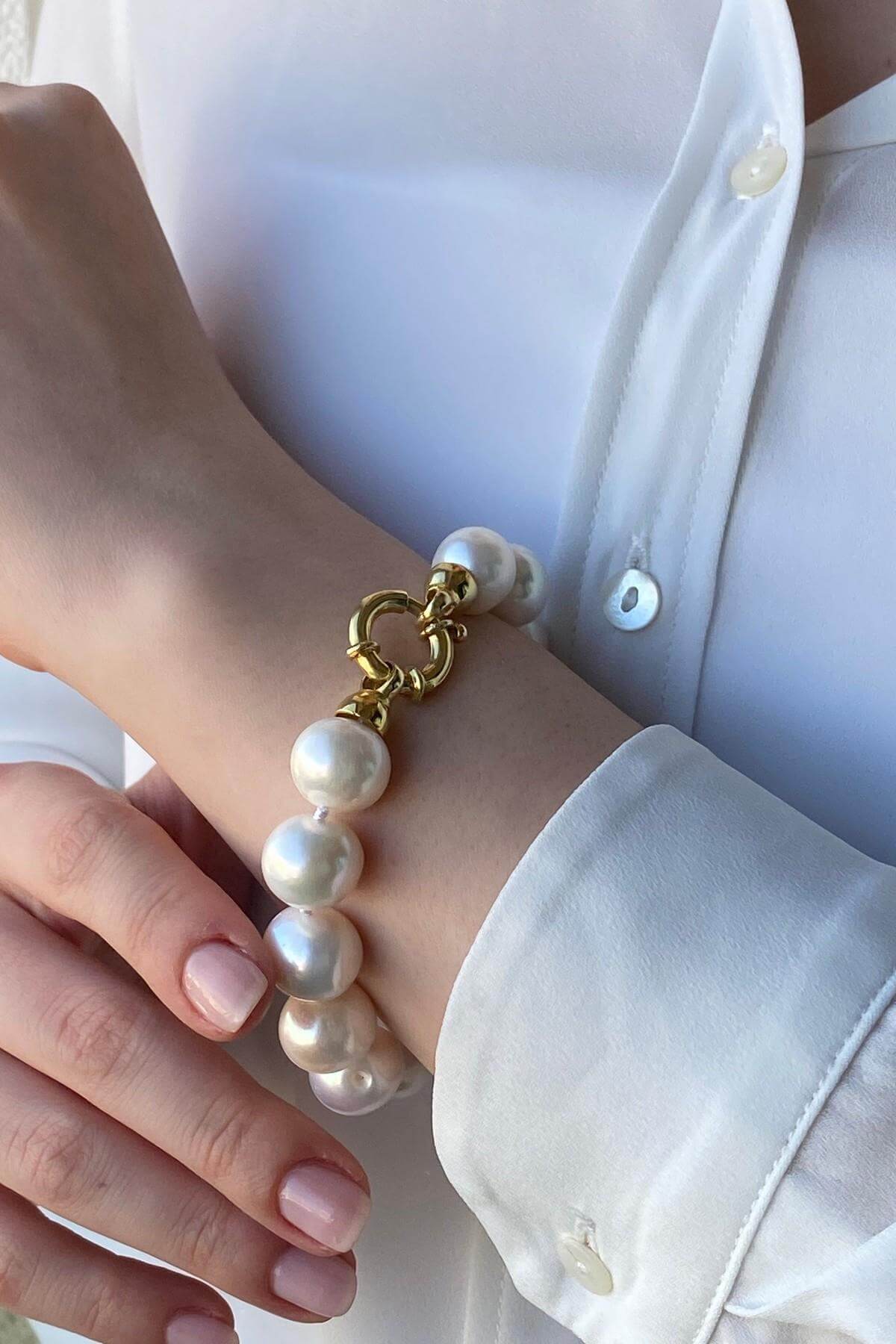 Halka Kilit Doğal İnci Bileklik | | Birinci1926