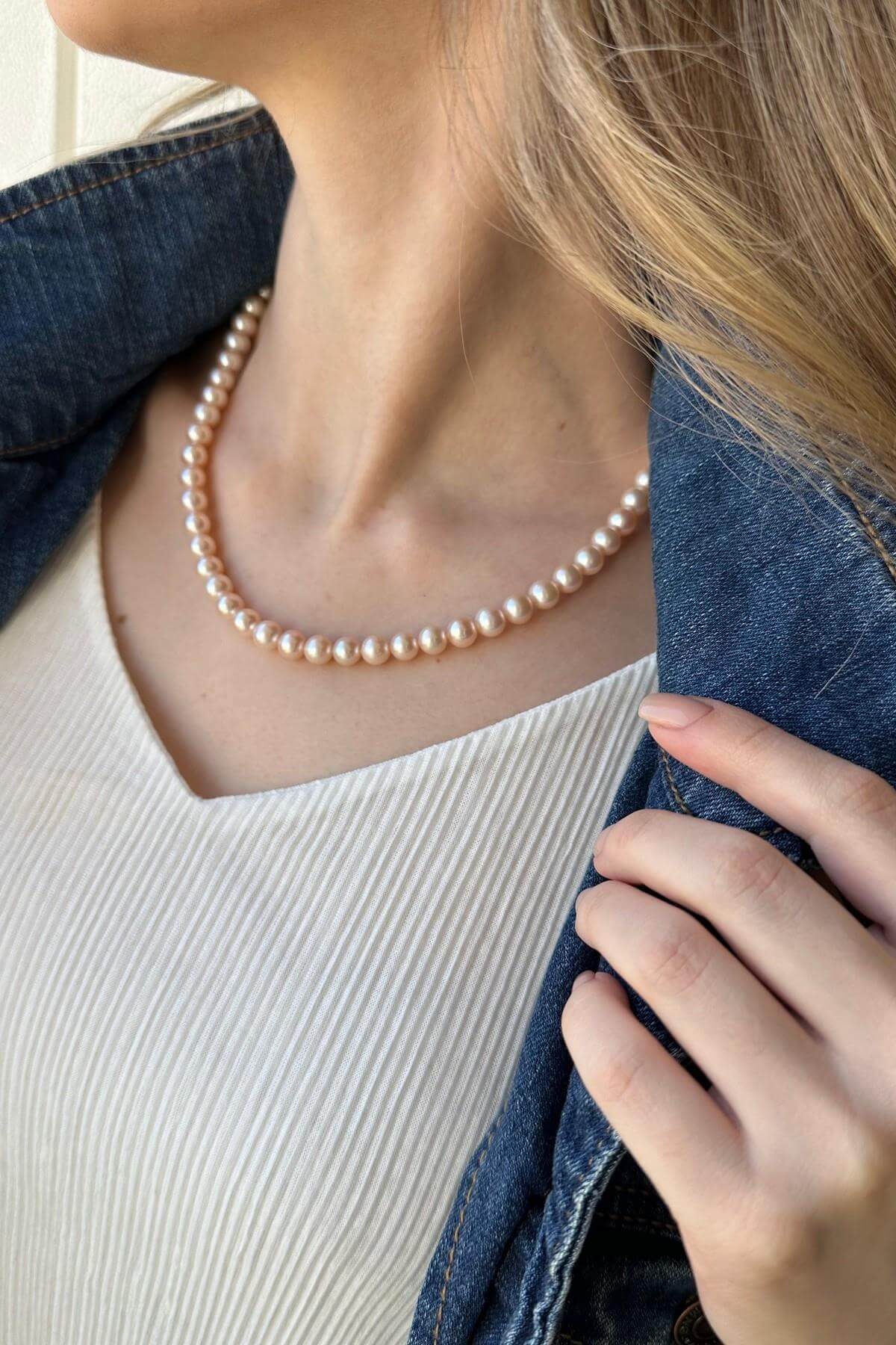 Sıralı Doğal İnci Kolye | | Birinci1926