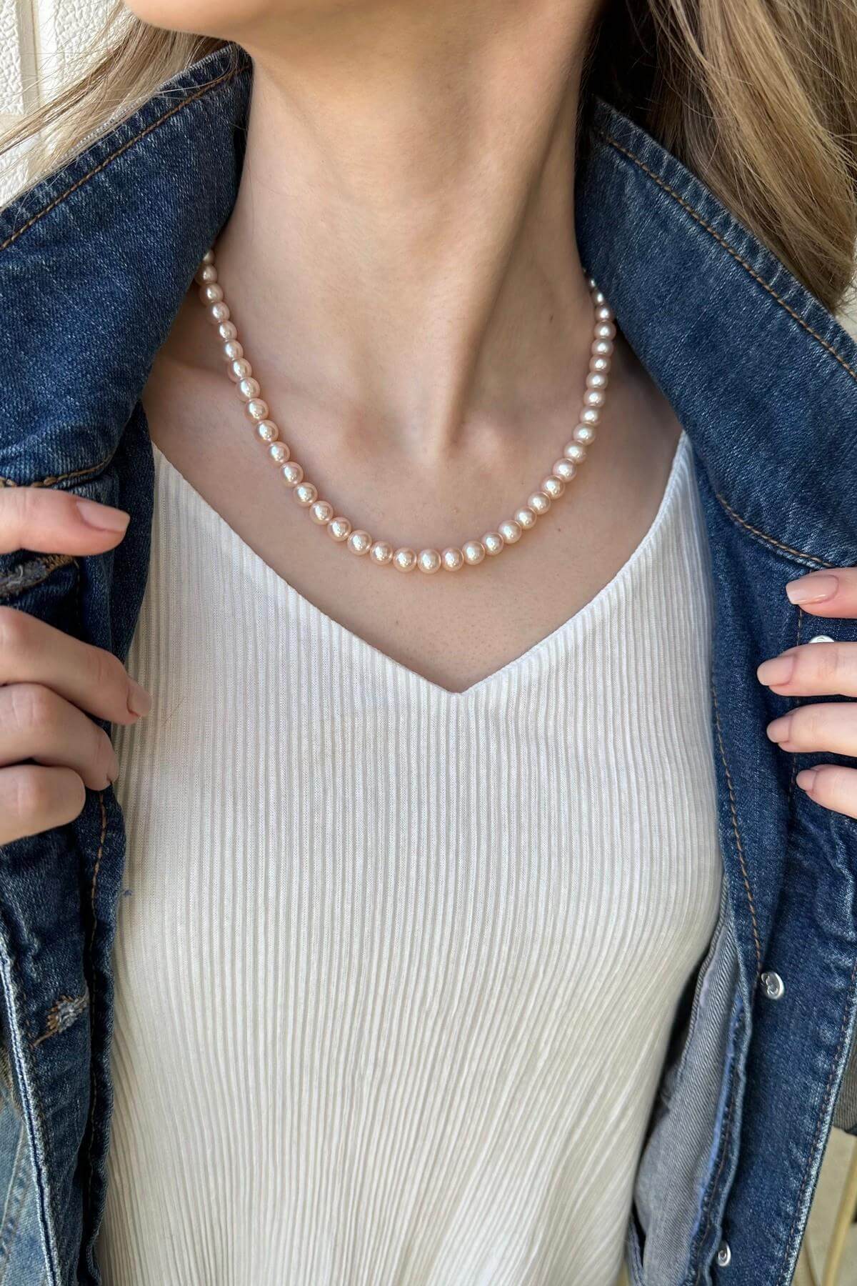 Sıralı Doğal İnci Kolye | | Birinci1926