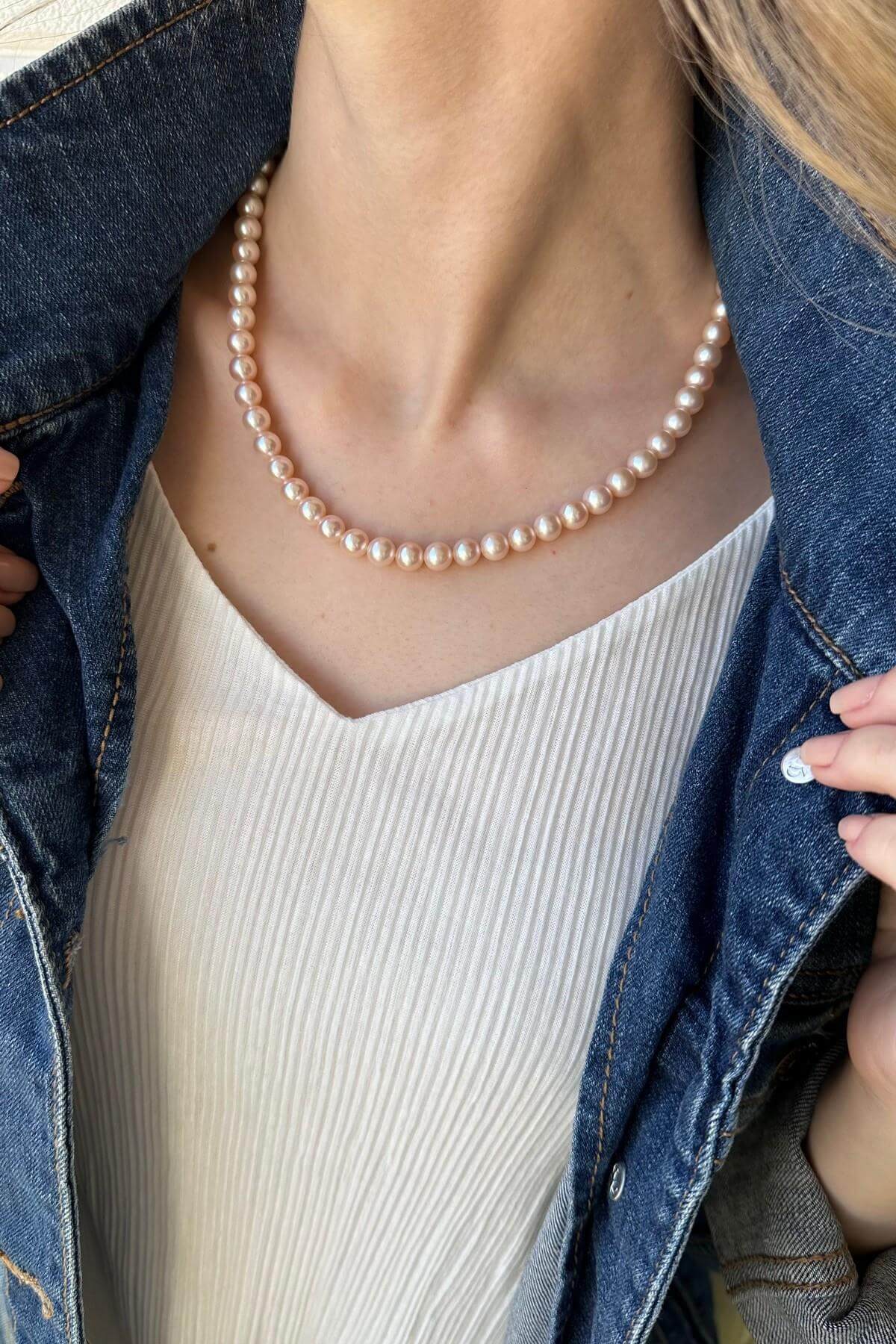 Sıralı Doğal İnci Kolye | | Birinci1926