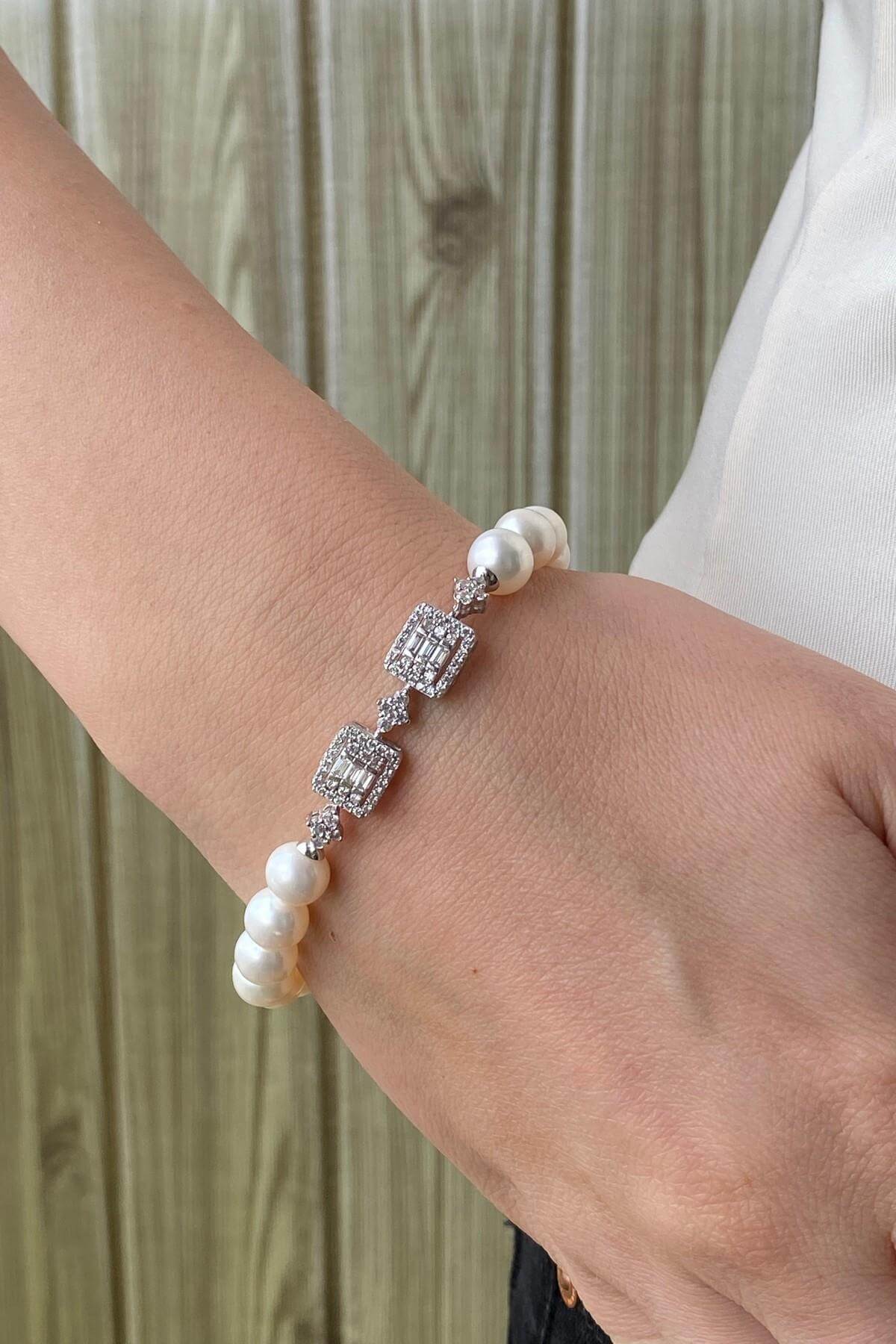 Baget Doğal İnci Kolye Bileklik İkili Set | | Birinci1926