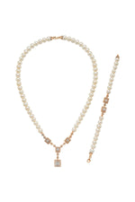 Baget Doğal İnci Kolye Bileklik İkili Set | | Birinci1926